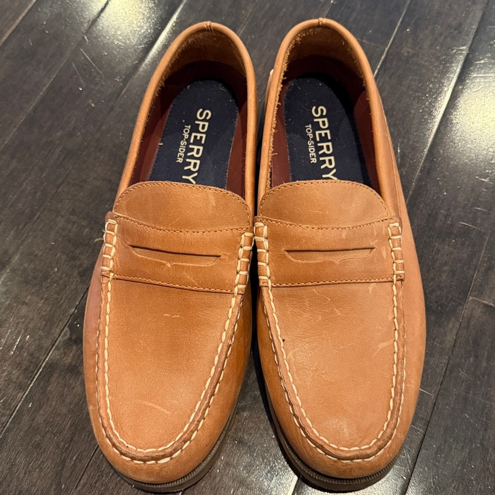 Sperry Brown Leather Slip-On Shoes